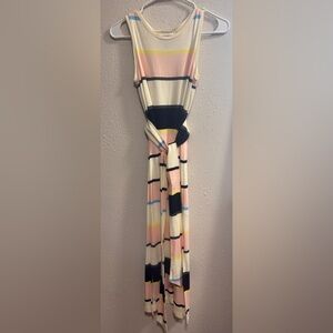 Banana Republic striped midi dress